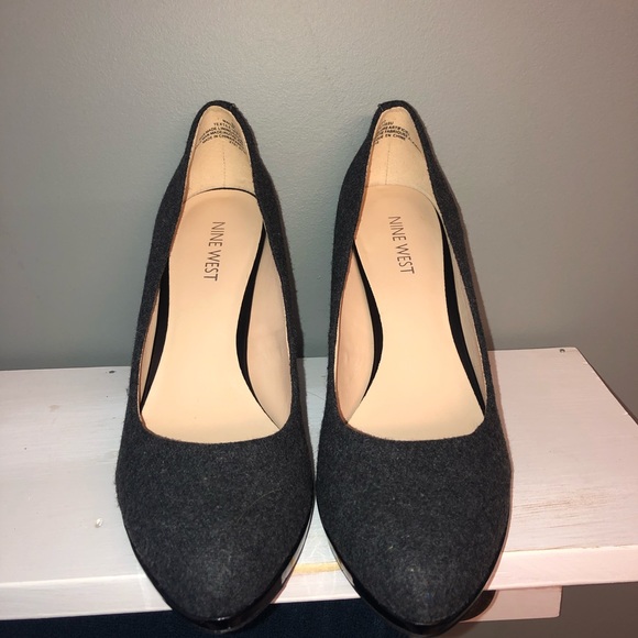 Nine West Gray Pumps - Picture 2 of 4